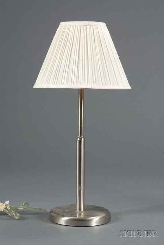 Table Lamp Seagram Collection Chrome Attributed to Walter Von Nessen