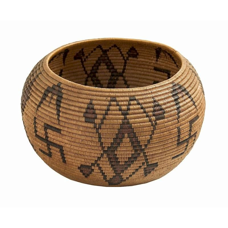Washoe Basket attributed to Lillie James Washoe basket attributed to
