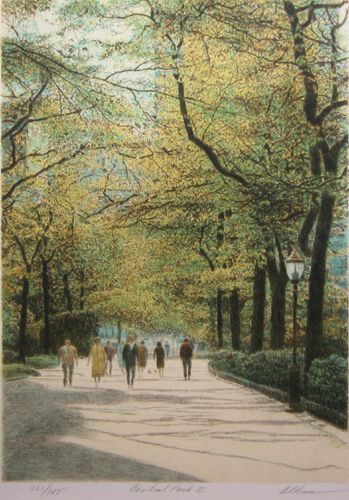 Altman Harold Central Park I II III IV lithograph printed