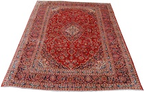 An Antique Kashan Carpet Classic Kashan design with all the