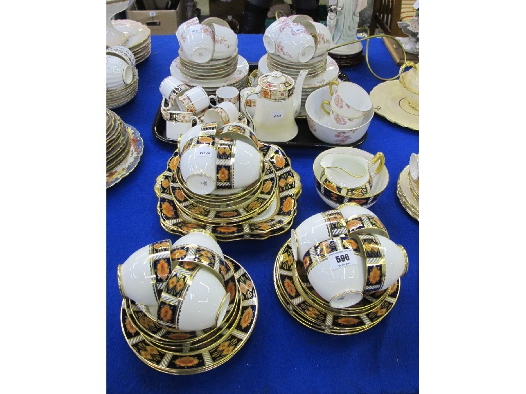 Paragon imari pattern teaset French porcelain teaset etc