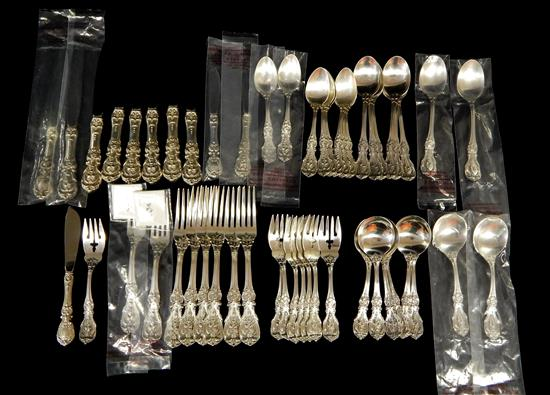 STERLING silver Reed Barton Francis I flatware fifty one pieces