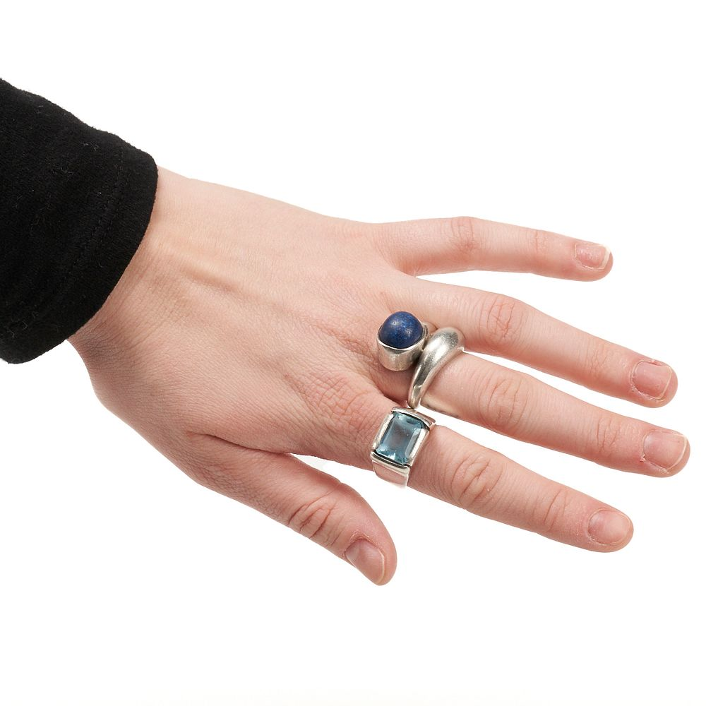 Grp 2 H Fred Skaggs Sterling Rings H Fred Skaggs