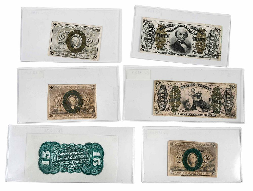 Full Type Set of Fractional Currency 70 notes total Friedberg