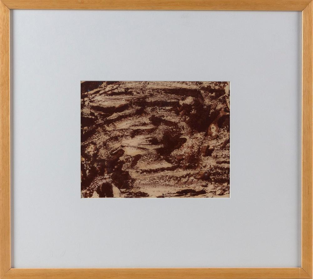DORA MAAR FRANCE 1907 1997 ABSTRACT IN BROWNS WATERCOLOR ON