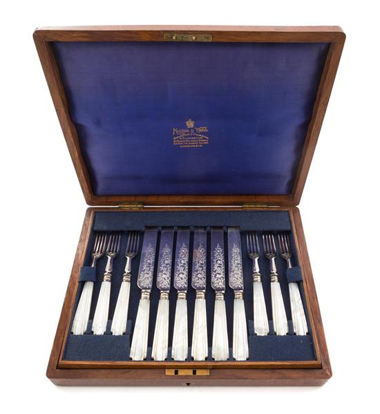 Sale 459 Lot 555 An English Silver plate Dessert Service