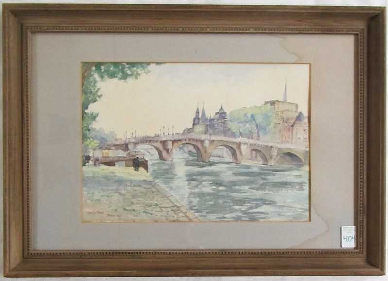 EDITH HOYT STEWART WATERCOLOR ON PAPER Maryland Washington D C