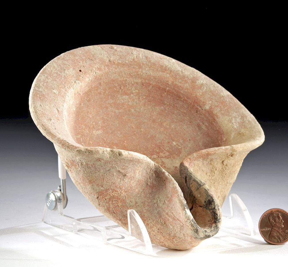 Ancient Holy Land Pottery Oil Lamp Ancient Near East Holy