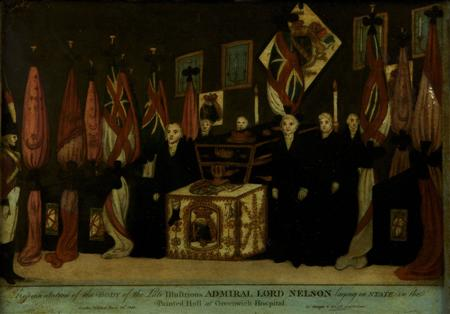 Representation of the body of the late Admiral Lord Nelson