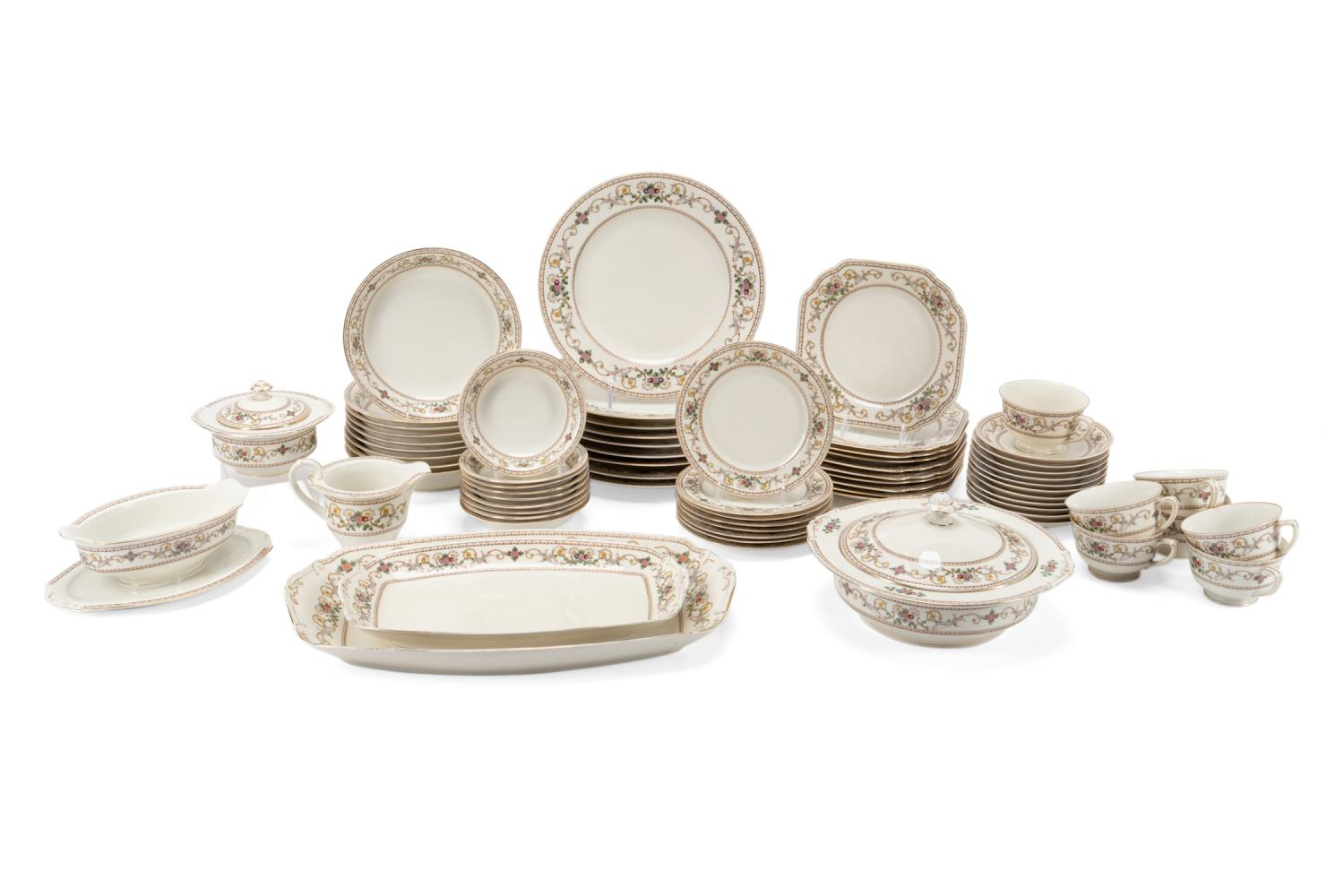 69PC PIRKENHAMMER PERSIAN PART DINNER SERVICE 69 piece Pirkenhammer Czechoslovakian