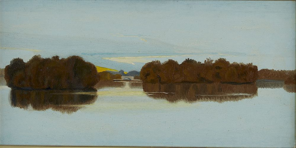 James Childs Lake of the Isles Oil Painting James Childs