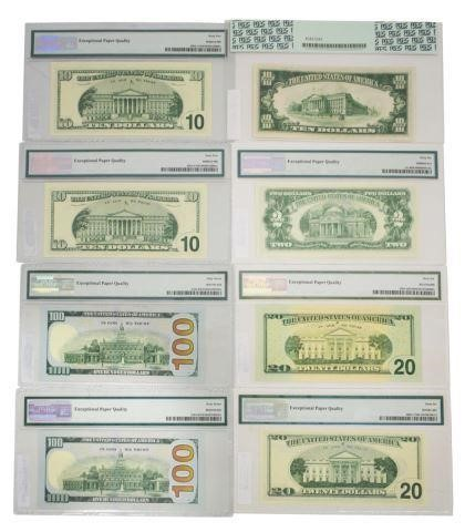 2 100 Federal Reserve notes Series 2009 consecutive serial numbers