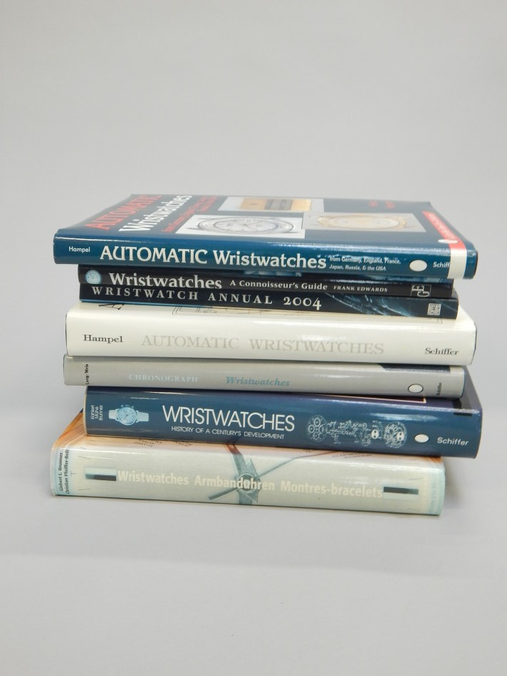 A collection of wristwatch reference books to include Automatic Wristwatches