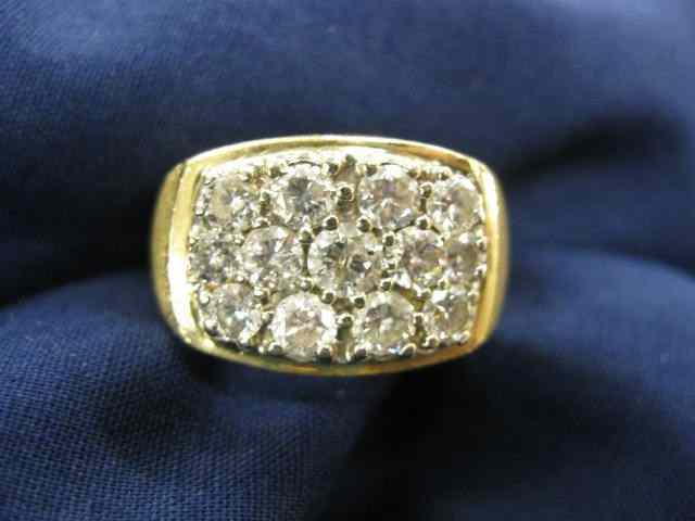 Man s Diamond Ring 13 diamonds totaling 3 15 carat
