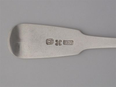 A G A fiddle teaspoon c 1820 0 5oz Some
