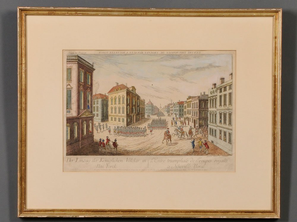 Vue d Optique of New York Der Einzug der Koeniglichen