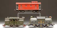 LOT OF TWO LIONEL STANDARD GAUGE ELECTRIC LOCOMOTIVES AND ONE