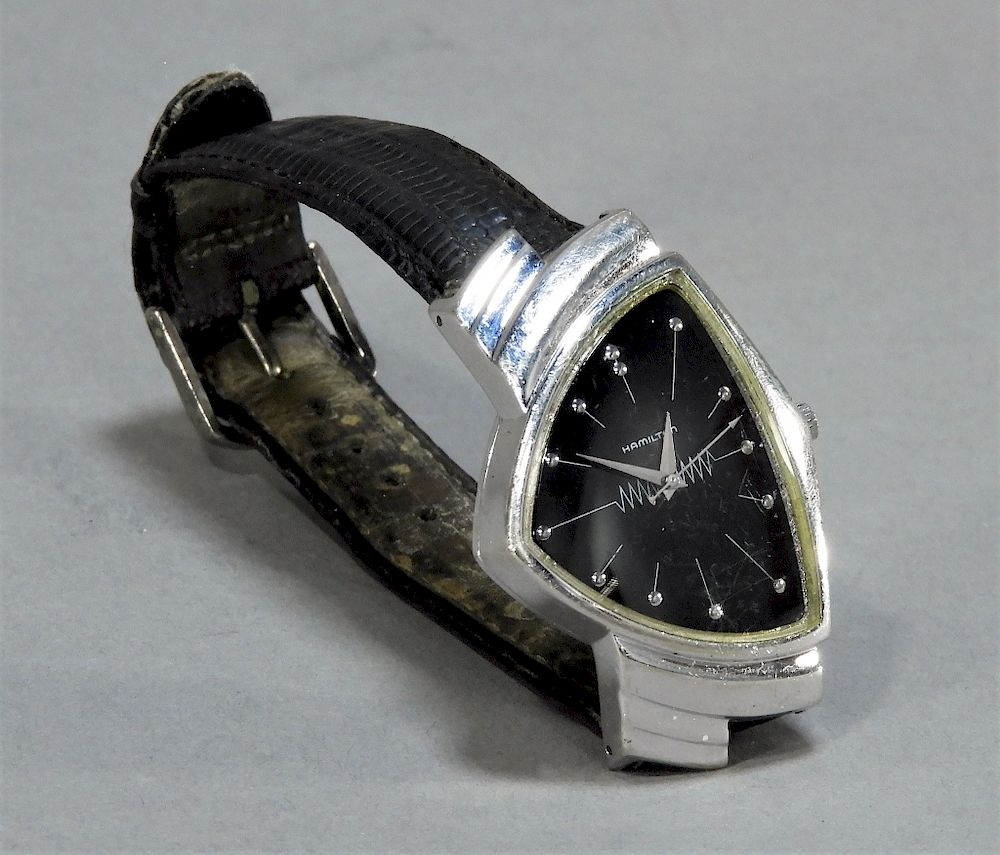 Hamilton Ventura Modernist Stainless Steel Watch Switzerland 20th Century Registered