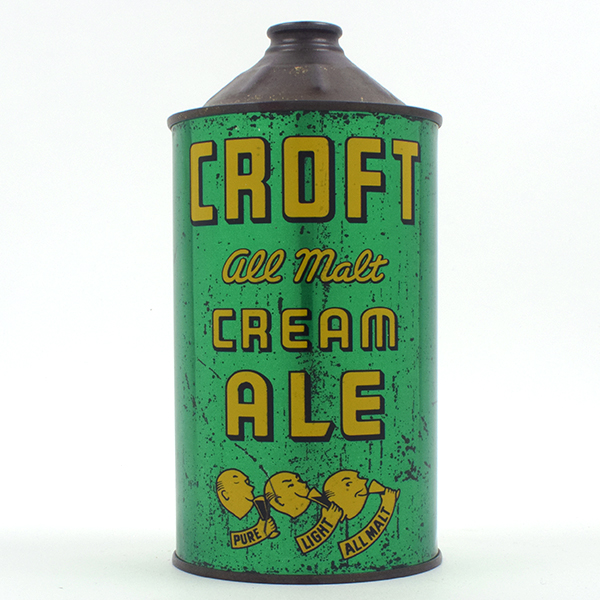 Croft All Malt Ale Quart Cone Top RARE 205 18Reference