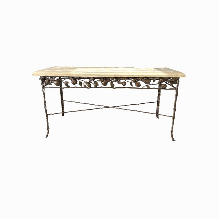 Contemporary Bronze Entryway Table Contemporary Bronze Entryway Table Measures 35