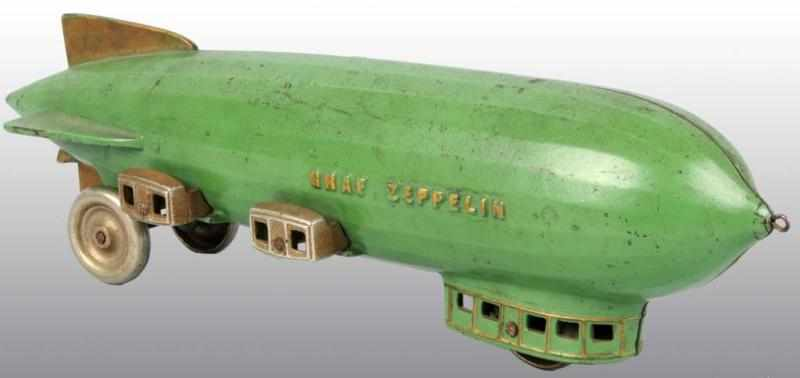 Cast Iron Kenton Graf Zeppelin Toy Description American Rare Largest