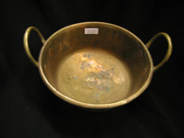 Victorian Brass Pot handled