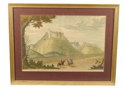 After A Menageot A View of Carisbrooke Castle on the