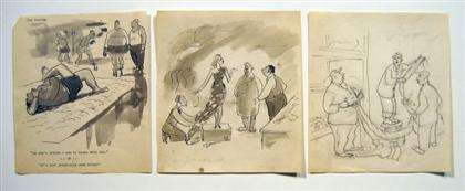 Lot Original Cartoon Art Easley Joe Orig pencil pen ink