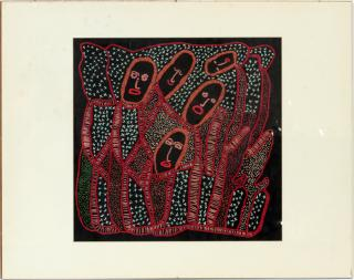 HAITI VOODOO TEXTILE ON COTTON HAITI VOODOO TEXTILE ON COTTON