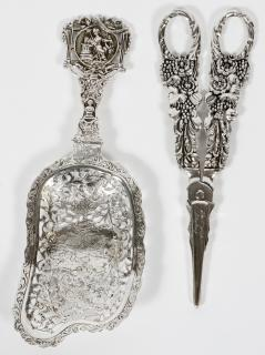 STERLING GRAPE SCISSORS DUTCH SILVER SPOON STERLING GRAPE SCISSORS DUTCH