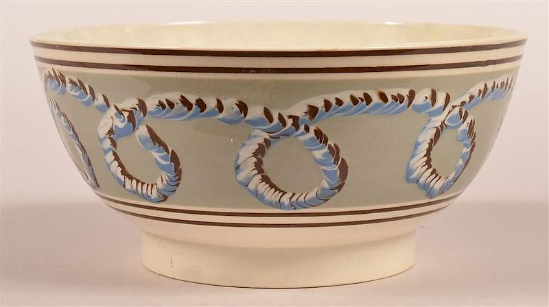 Looping Earthworm Pattern Mocha Mixing Bowl Looping Earthworm Pattern Mocha