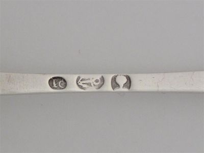 JOHN CAMPBELL A Scottish fiddle teaspoon script initials MMcK c