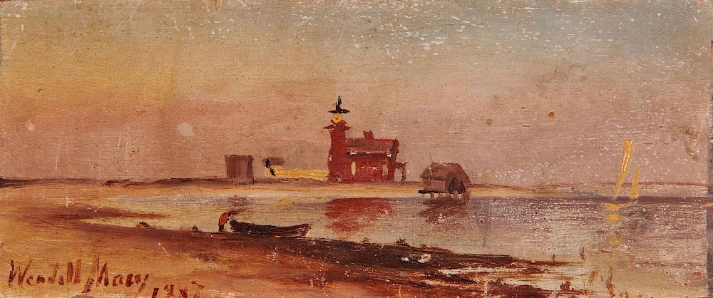 WENDELL MACY American 1845 1921 Brant Point Lighthouse WENDELL MACY