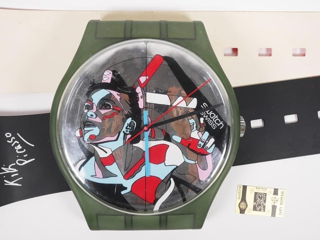 Swatch Kiki Picasso Maxi wall watch and the metal business