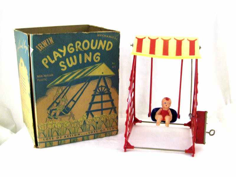 Irwin Playground Swing Keywind operation swing in molded plastic construction