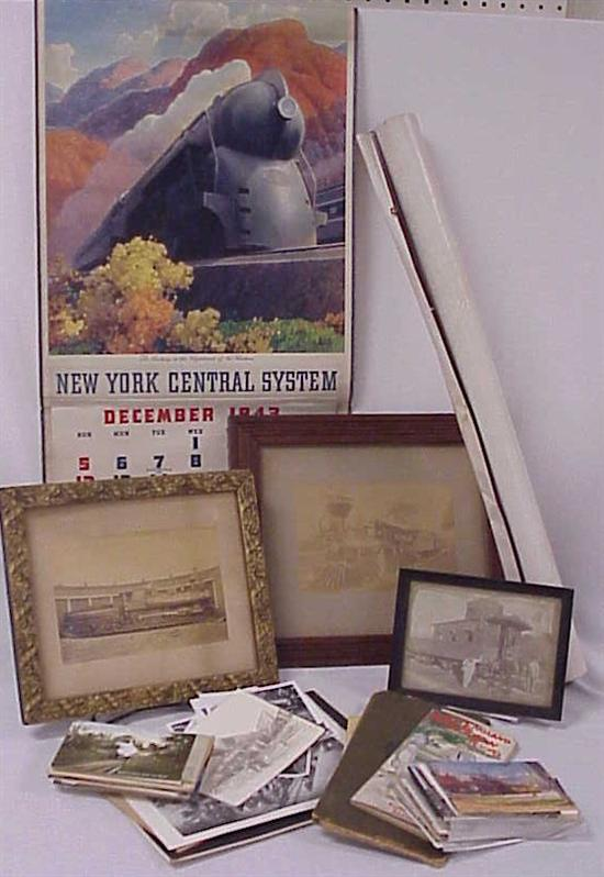 1942 Pennsylvania Railroad calendar 1943 N Y Central calendar both