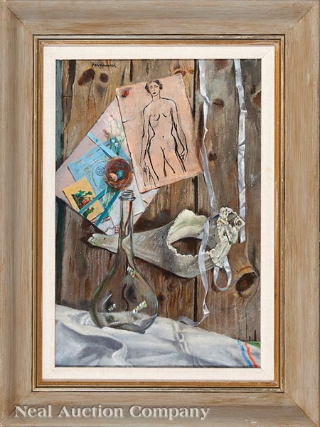 Fred Sexton American California 1907 1995 Rubble Still Life c