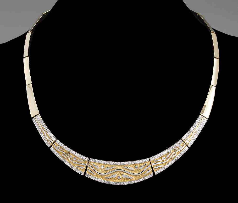 FAVORI GOLD NECKLACE 14K yellow gold necklace with the sparkle