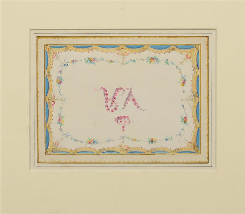T W BANTING CEILING DECORATION Watercolor and gouache on paper