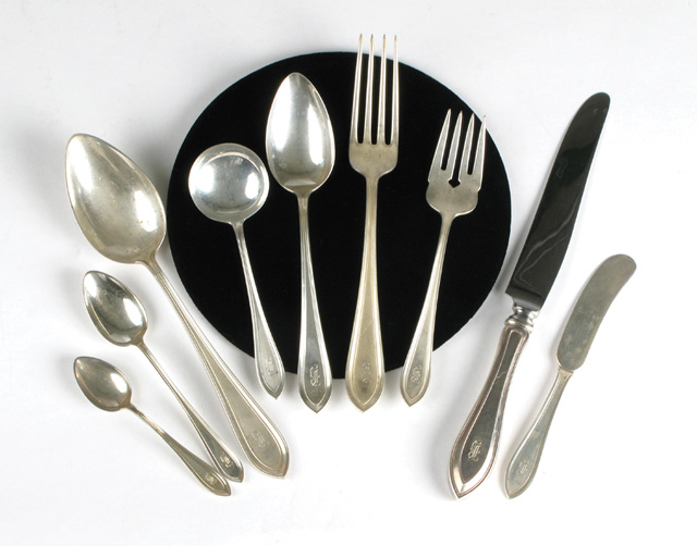 DOMINICH HAFF PRISCILLA STERLING FLATWARE SET 67 pieces in the