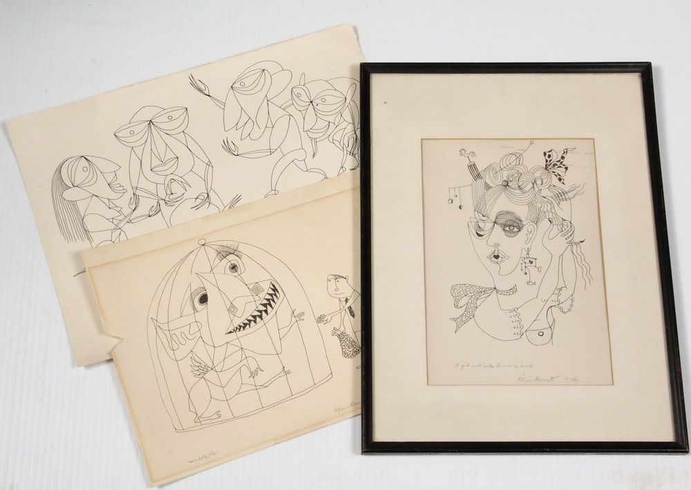 OLIVER O CONNOR BARRETT NY OH 1908 1987 Eight Lithographs