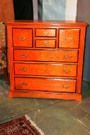 An early 20th Century pine and huon pine chest of