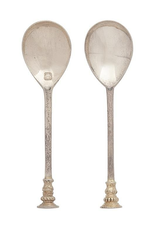 An English Silver Set of Demitasse Spoons Thomas Bradbury Sons