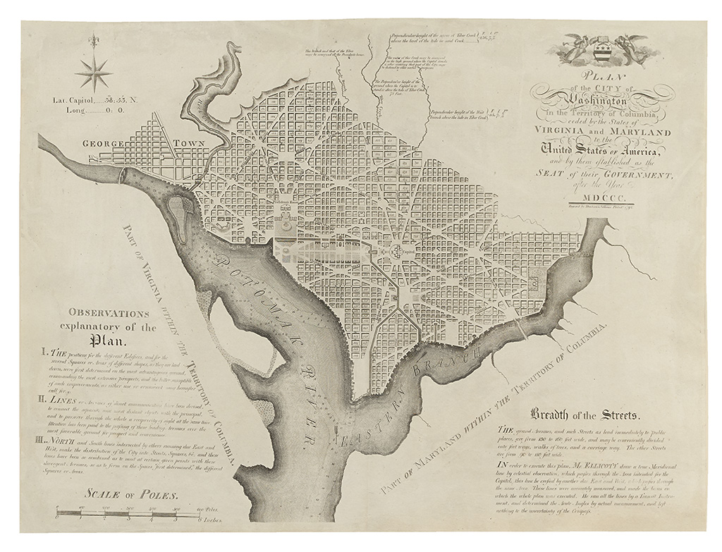 THE FIRST OFFICIAL PLAN OF WASHINGTON D C WASHINGTON D