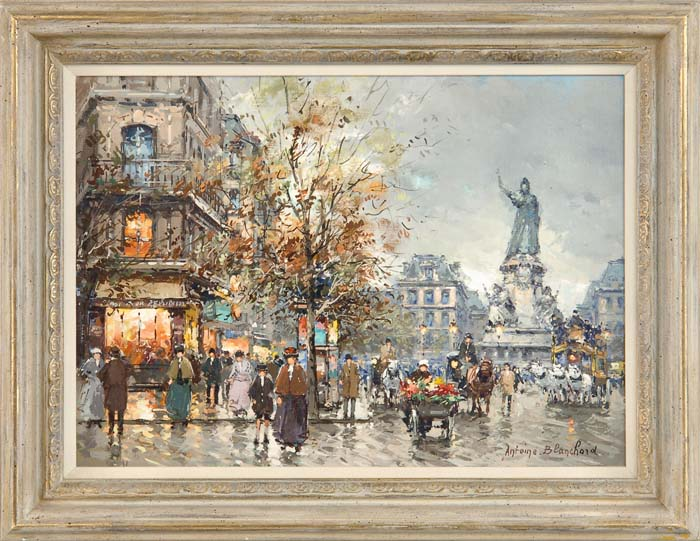 ANTOINE BLANCHARD French 1910 1988 PLACE DE LA REPUBLIQUE PARIS