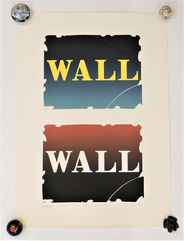 Robert Indiana Wall Right Stones III Lithograph Robert E Indiana