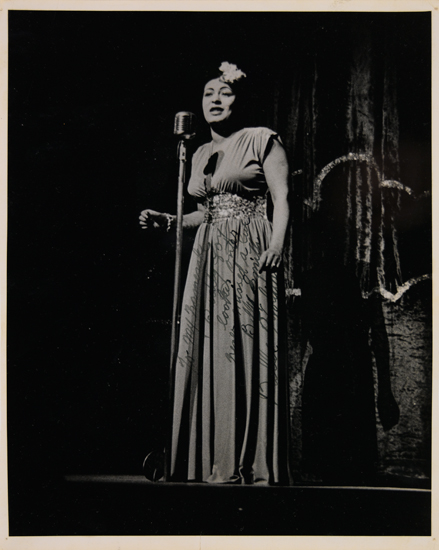 MUSIC HOLIDAY BILLIE Photograph by Harry Rossner Signed 8x10 glossy