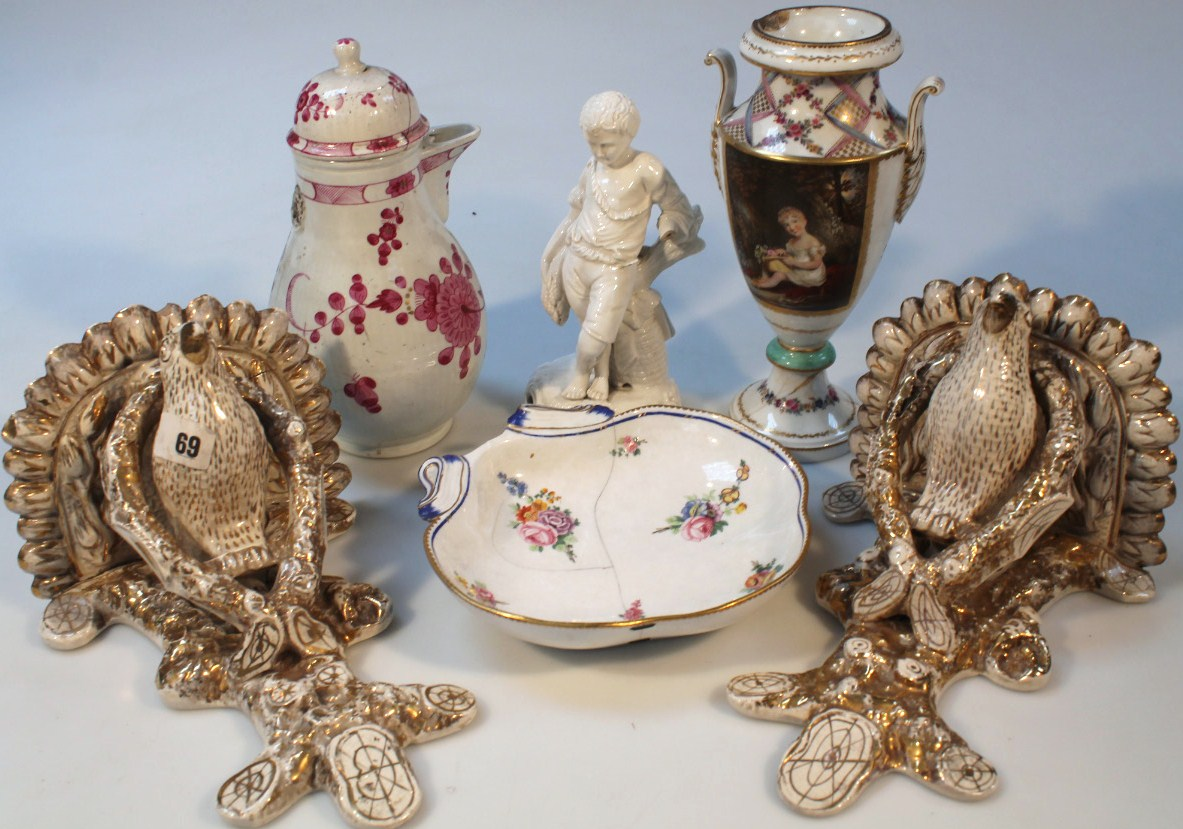 Various porcelain etc to include an early 19thC Sevres style