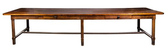 Sale 449 Lot 5 A French Provincial Walnut Refectory Table