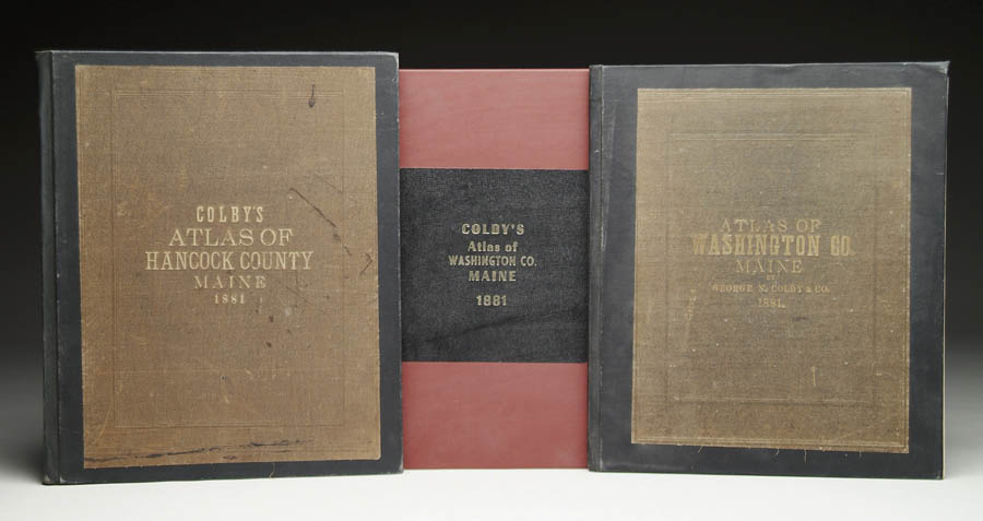 THREE MAINE ATLASES 1 Colby s Atlas of Hancock County